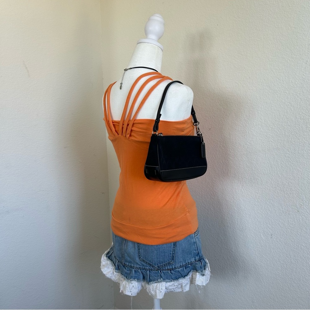 Y2K Vintage Orange One Shoulder Tank - Picture 5 of 16